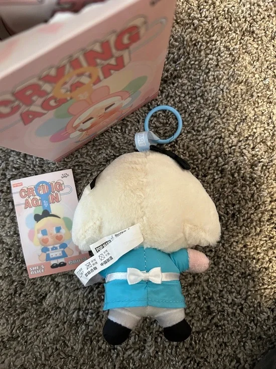 Popmart CryBaby Crying Again Plush Keychain - Picture 4 of 4